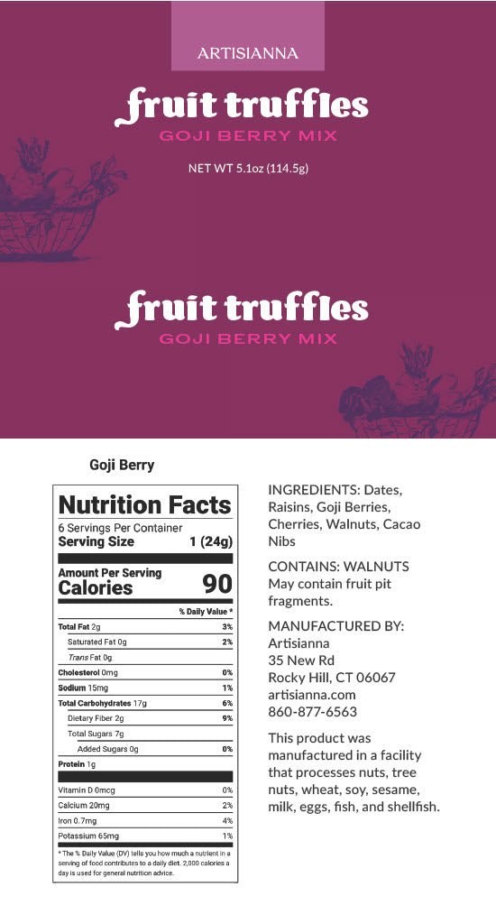 Goji Berry Mix Fruit Truffle